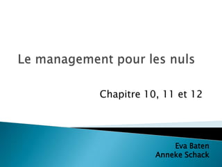 Le Management Pour Les Nuls