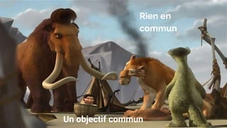 Rien en
commun
Un objectif commun
 