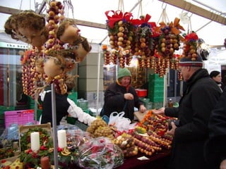 Le marché aux oignons à Berne, Suisse