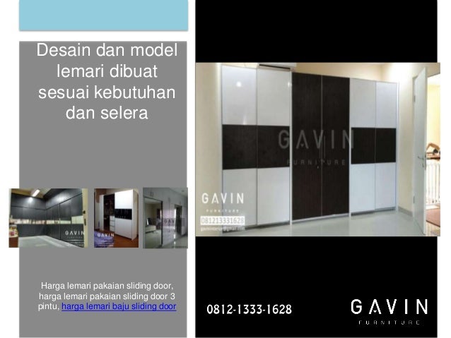Lemari Pakaian Sliding Model Sesuai Kebutuhan