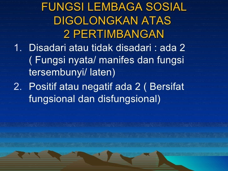 Lembaga sosial