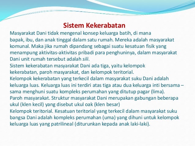 Pressentasi tentang suku dani