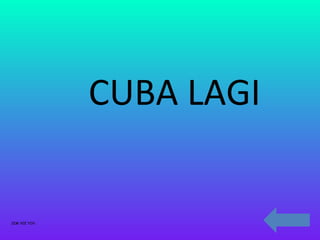 CUBA LAGI


SIM YEE YIN
 