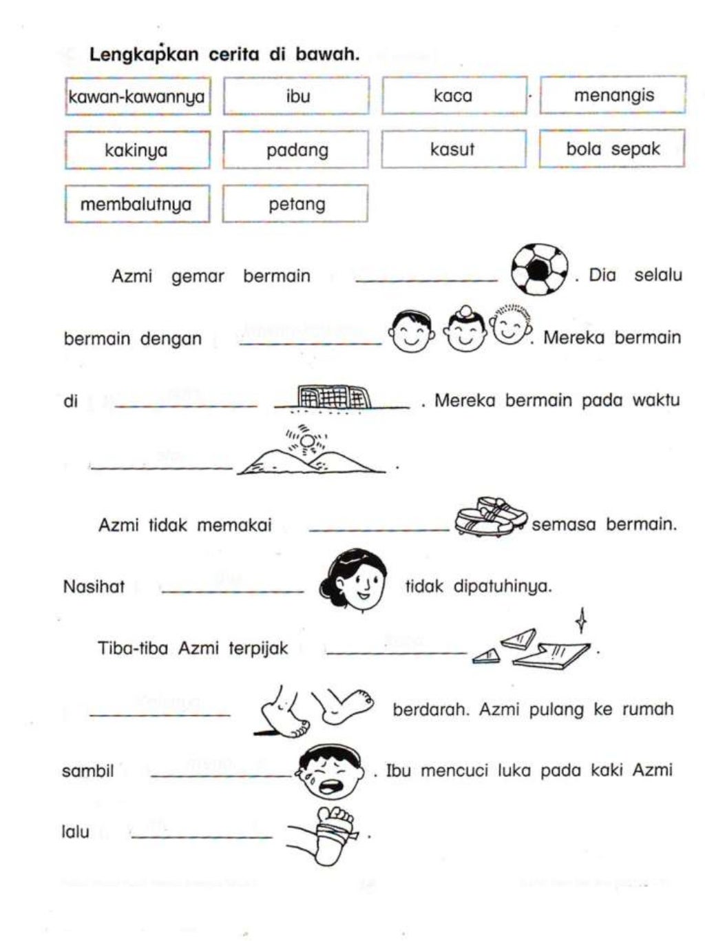 Lembaran kerja B.Melayu Tahun 2