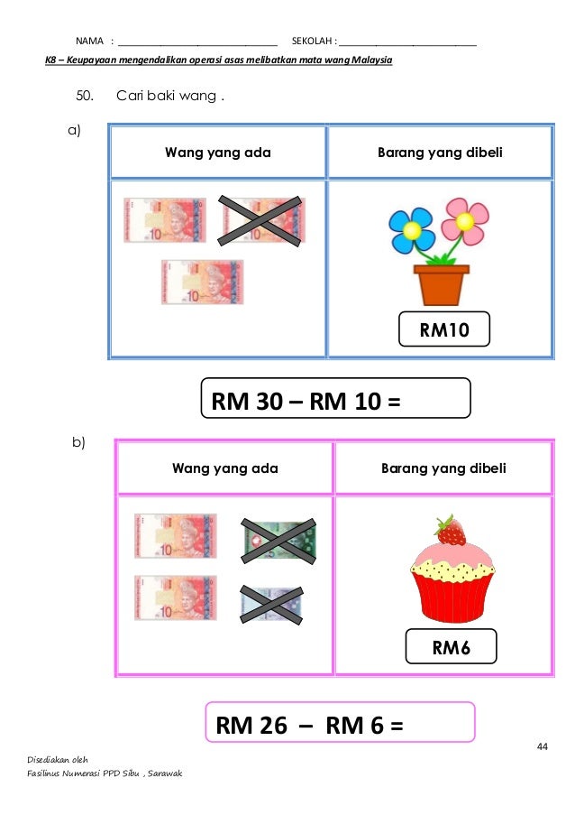 lembaran kerja linus