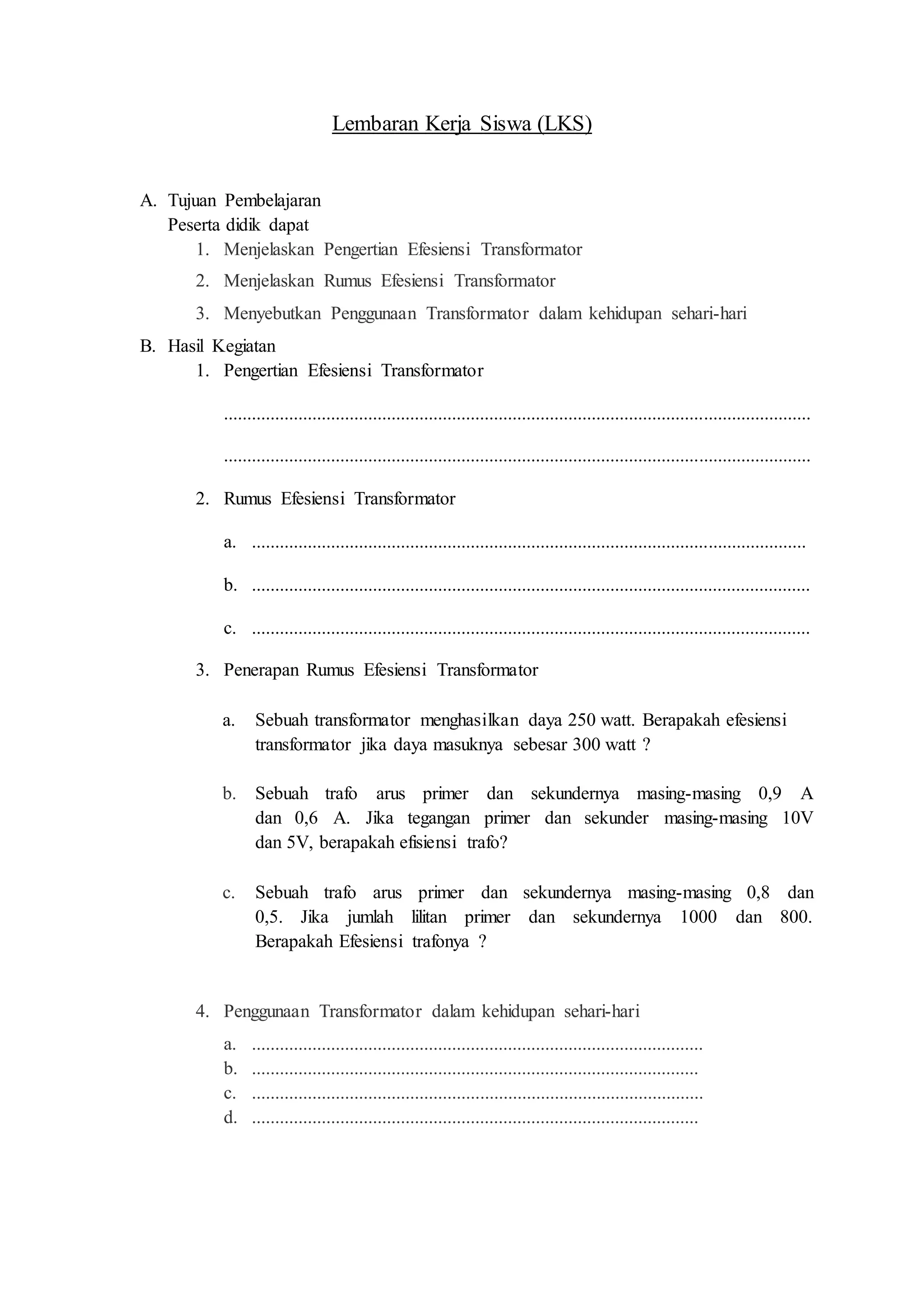 Lembaran Kerja Siswa PDF lembaran-kerja-siswa-pdf