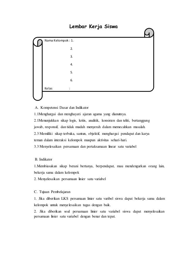 Cara Membuat Lembar Kerja Siswa Ppt - Rumus Soal