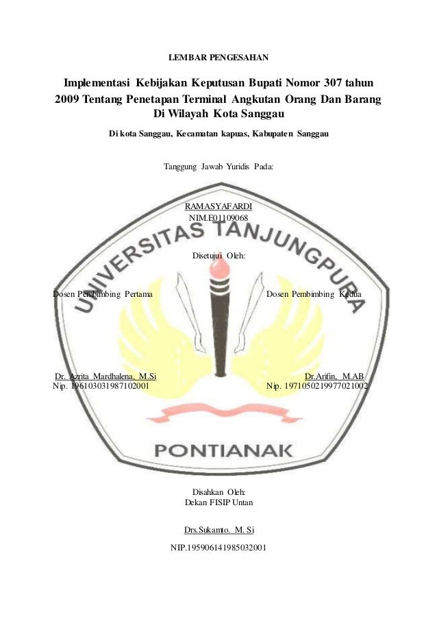 Cover Makalah Untan Sketsa