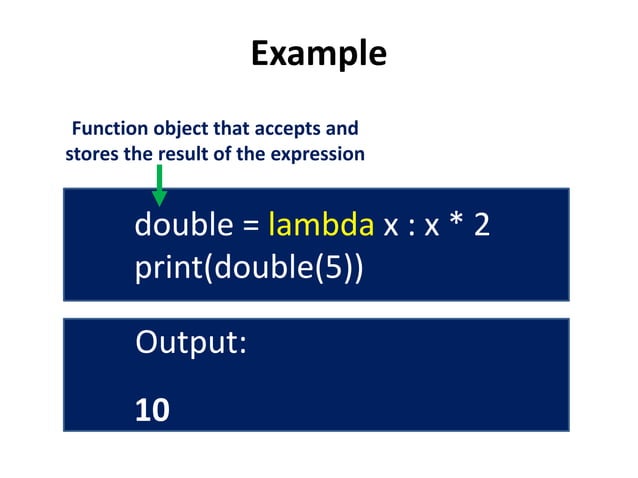 Python Lambda Function | PPTX