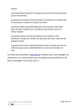 Textes Citations Pour Reprendre Confiance En Soi