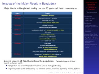 Flood Hazard and Natural Risk Assessment: A Case Study of Bangladesh | PDF