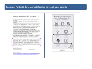 Comment j’ai tenté de responsabiliser les élèves et leurs parents
 