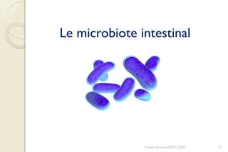Le microbiote intestinal
57Franck Rencurel BTS 2020
 