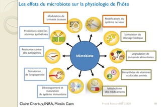 Franck Rencurel BTS 2020 80
Les effets du microbiote sur la physiologie de l’hôte
Claire Cherbuy, INRA, Micalis Caen
 