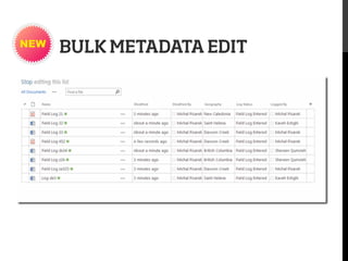 BULK METADATA EDIT

 