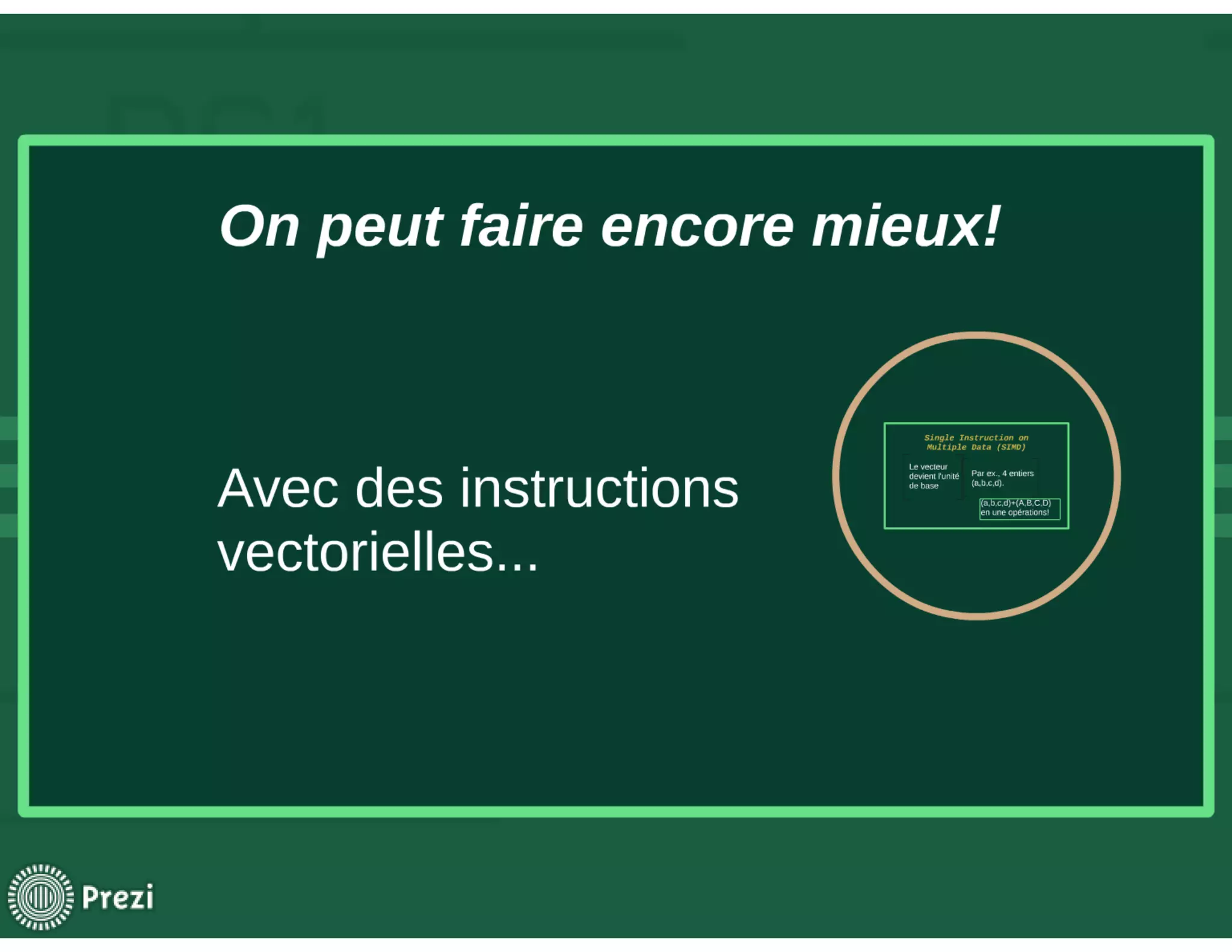 La vectorisation des algorithmes de compression 