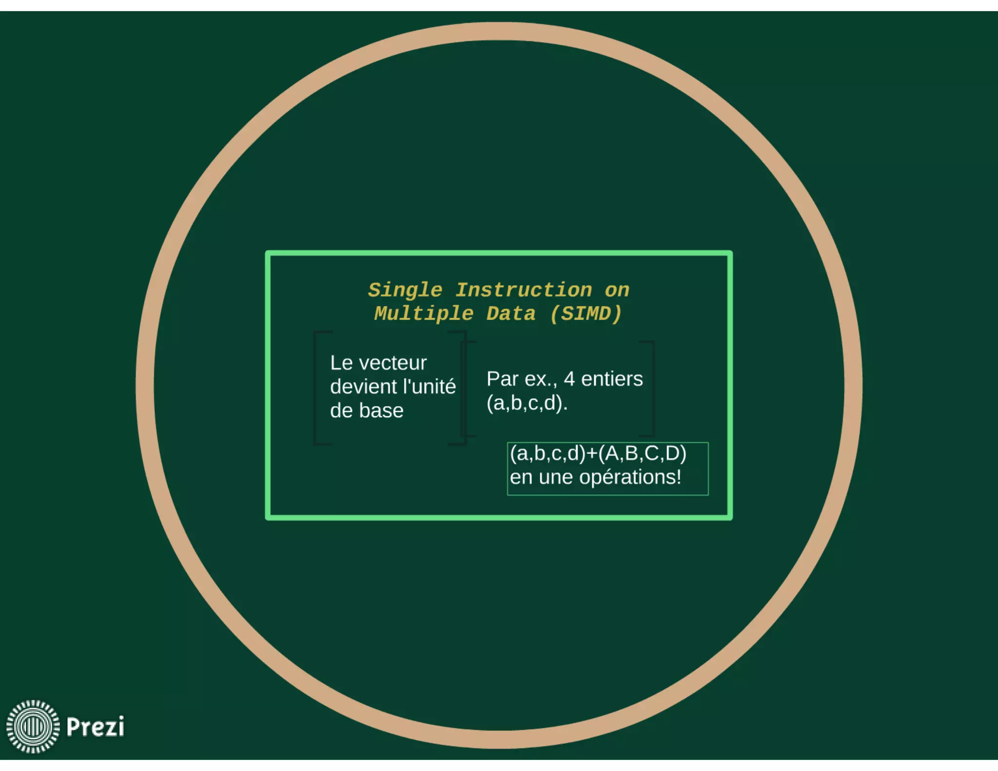 La vectorisation des algorithmes de compression 