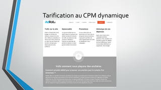 Tarification au CPM dynamique
 