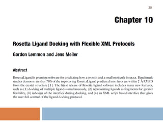 Docking & Designing Small Molecules within Rosetta Code Framework | PPTX