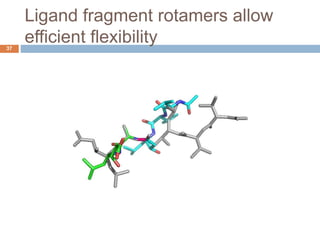 Ligand fragment rotamers allow
efficient flexibility37
 