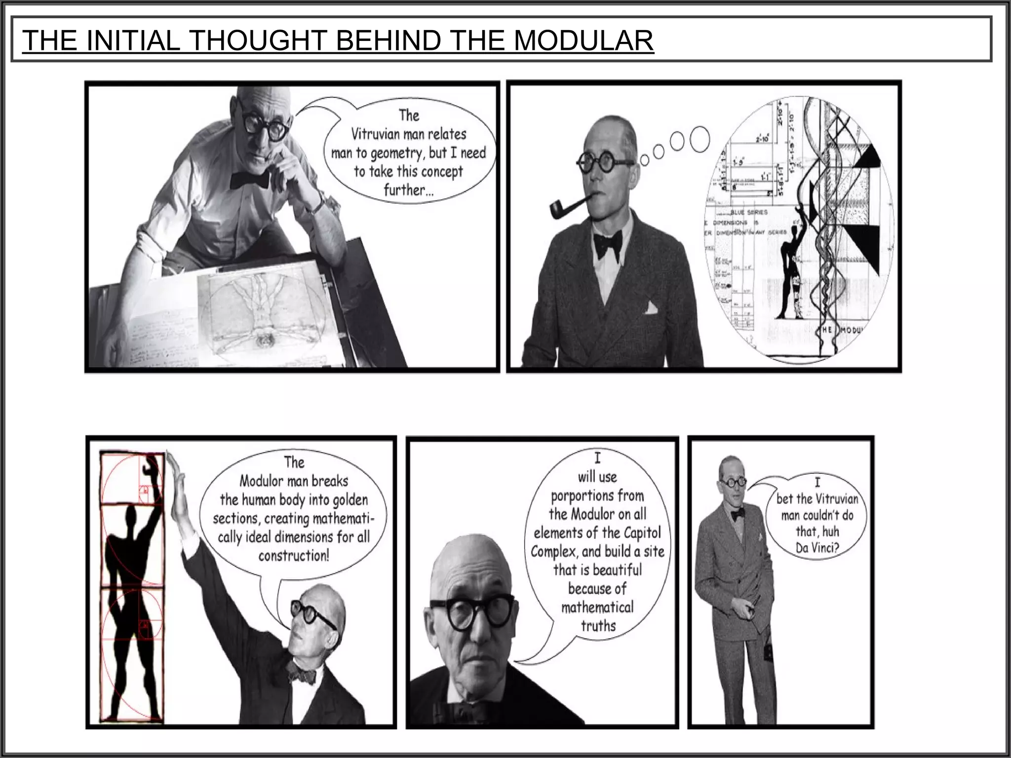 THE INITIAL THOUGHT BEHIND THE MODULAR
 