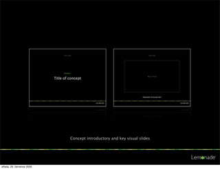 Concept introductory and key visual slides




středa, 29. července 2009
 