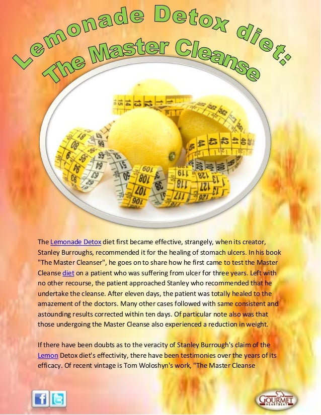 Lemonade detox diet the master cleanse