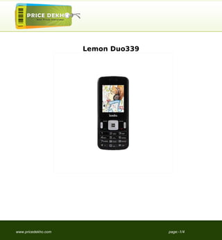 Lemon Duo339




www.pricedekho.com                  page:-1/4
 