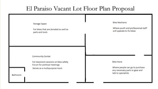 El Paraiso Vacant Lot Floor Plan Proposal
 