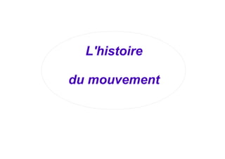 L'histoire
du mouvement
 