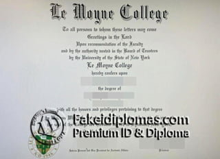 Le Moyne College degree