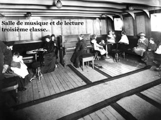 Salle de musique et de lecture  troisième classe. 