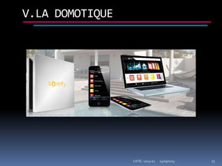 23/09/2013CATIC -2013-02 23
V.LA DOMOTIQUE
 