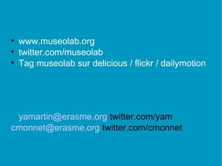 Le multitouch au Musée