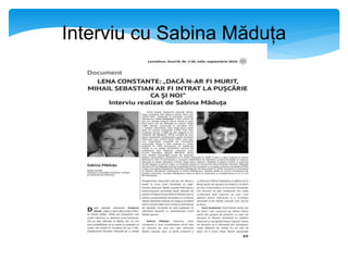 Interviu cu Sabina Măduța
 