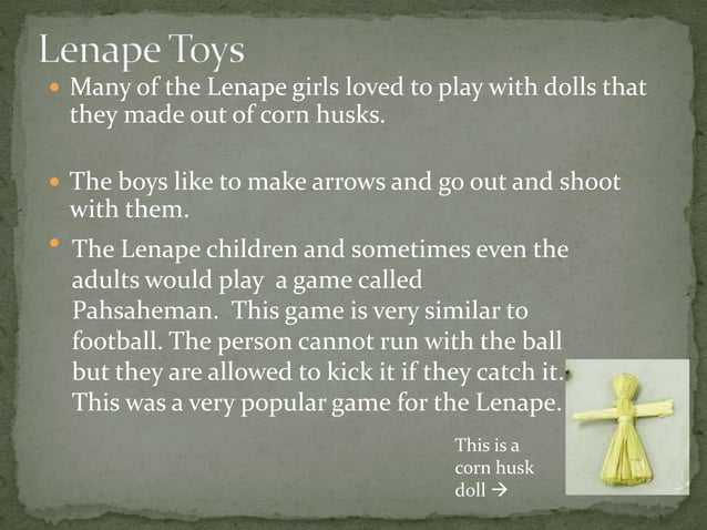Lenape arts &amp; crafts matt | PPTX