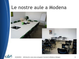 Le nostre aule a Modena

25/10/2013

LEN Area Est: come viene sviluppato il mercato tra Modena e Bologna

8

 