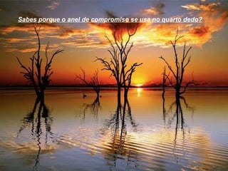 Sabes porque o anel de compromiso se usa no quarto dedo?   