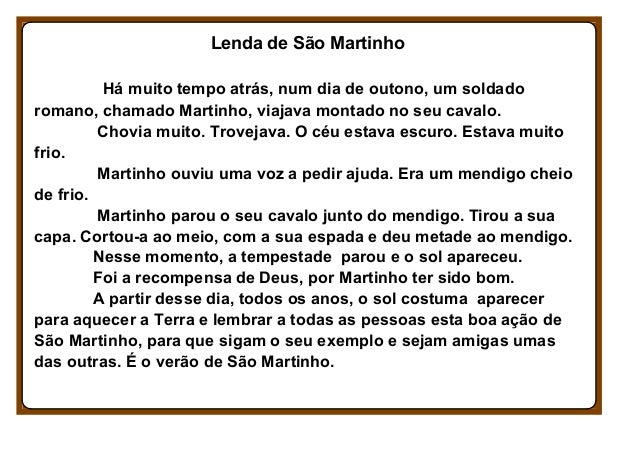 Resultado de imagem para lenda de s. martinho