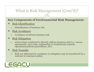 Lender Essentials: Environmental Liability Insurance | PDF