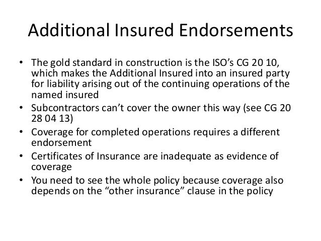 17 endorsement 24 cg iso standard Lenders.mistakes 17 endorsement 24 cg iso standard Lenders.mistakes