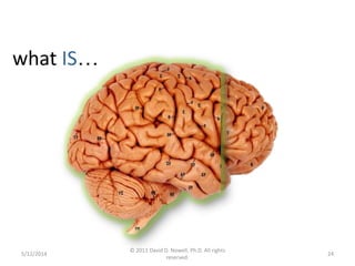 what IS…
5/12/2014
© 2011 David D. Nowell, Ph.D. All rights
reserved.
24
 