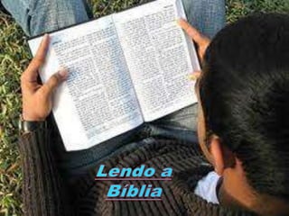 Lendo a biblia