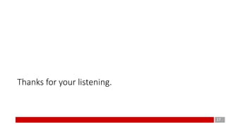 17
Thanks for your listening.
 