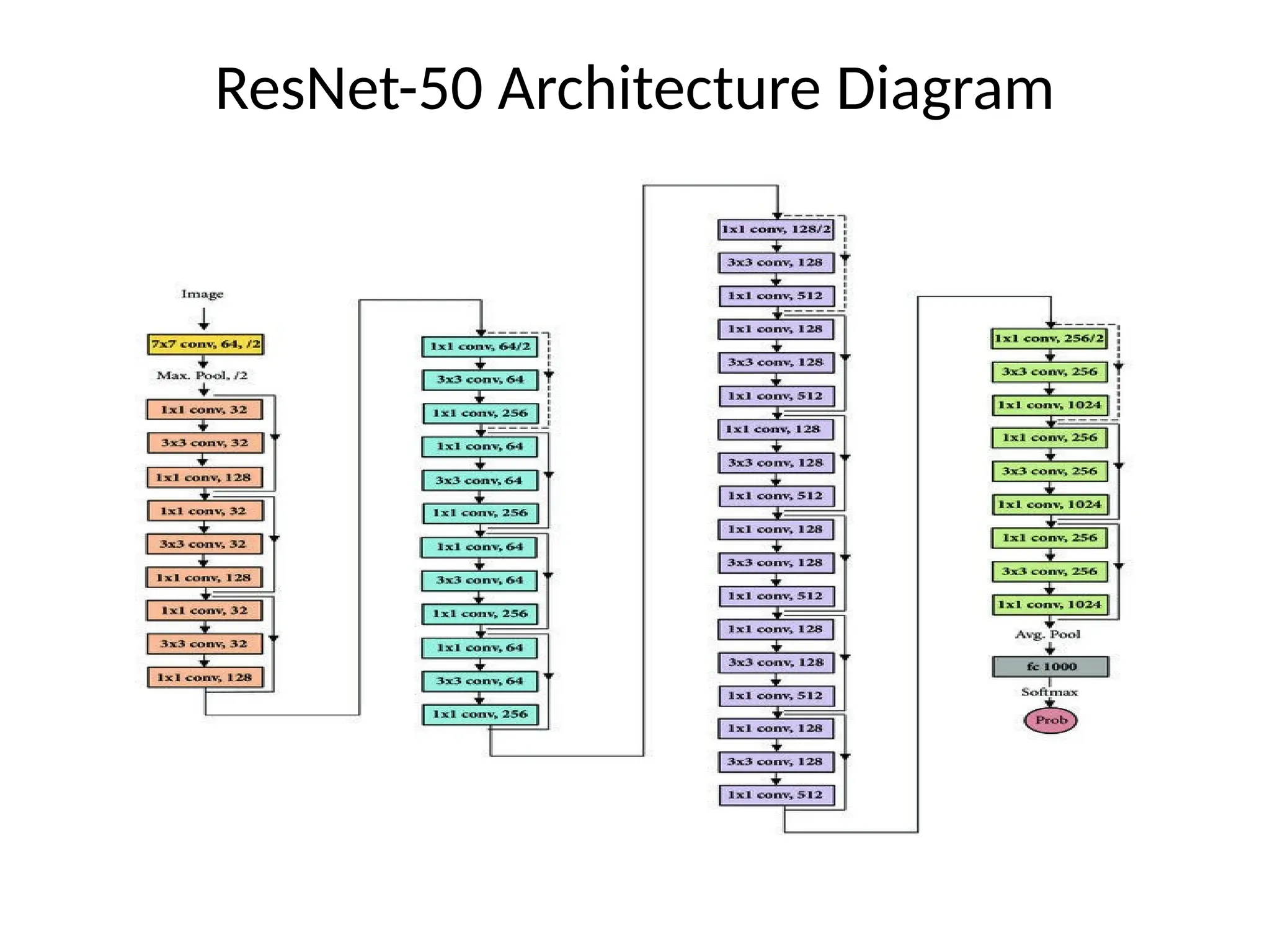 ResNet-50 Architecture Diagram
 