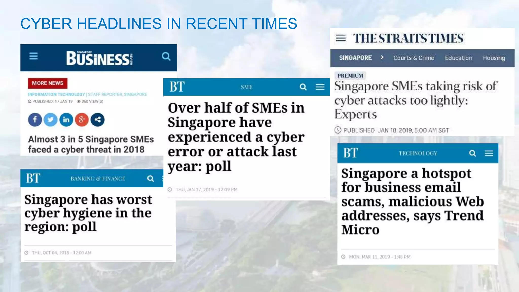 CYBER HEADLINES IN RECENT TIMES
 