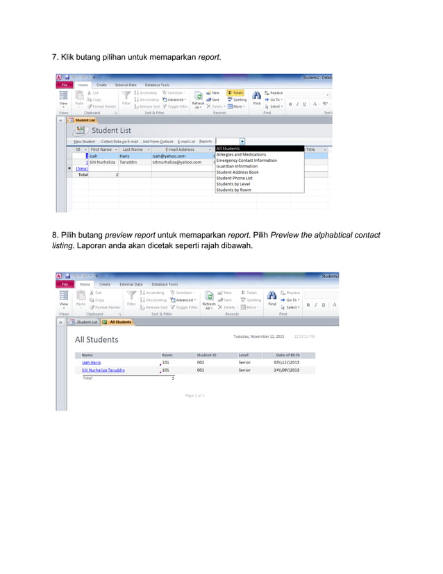 Lengkap Microsoft Access Langkah Demi Langkah