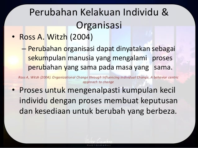 Pengurusan Perubahan Organisasi