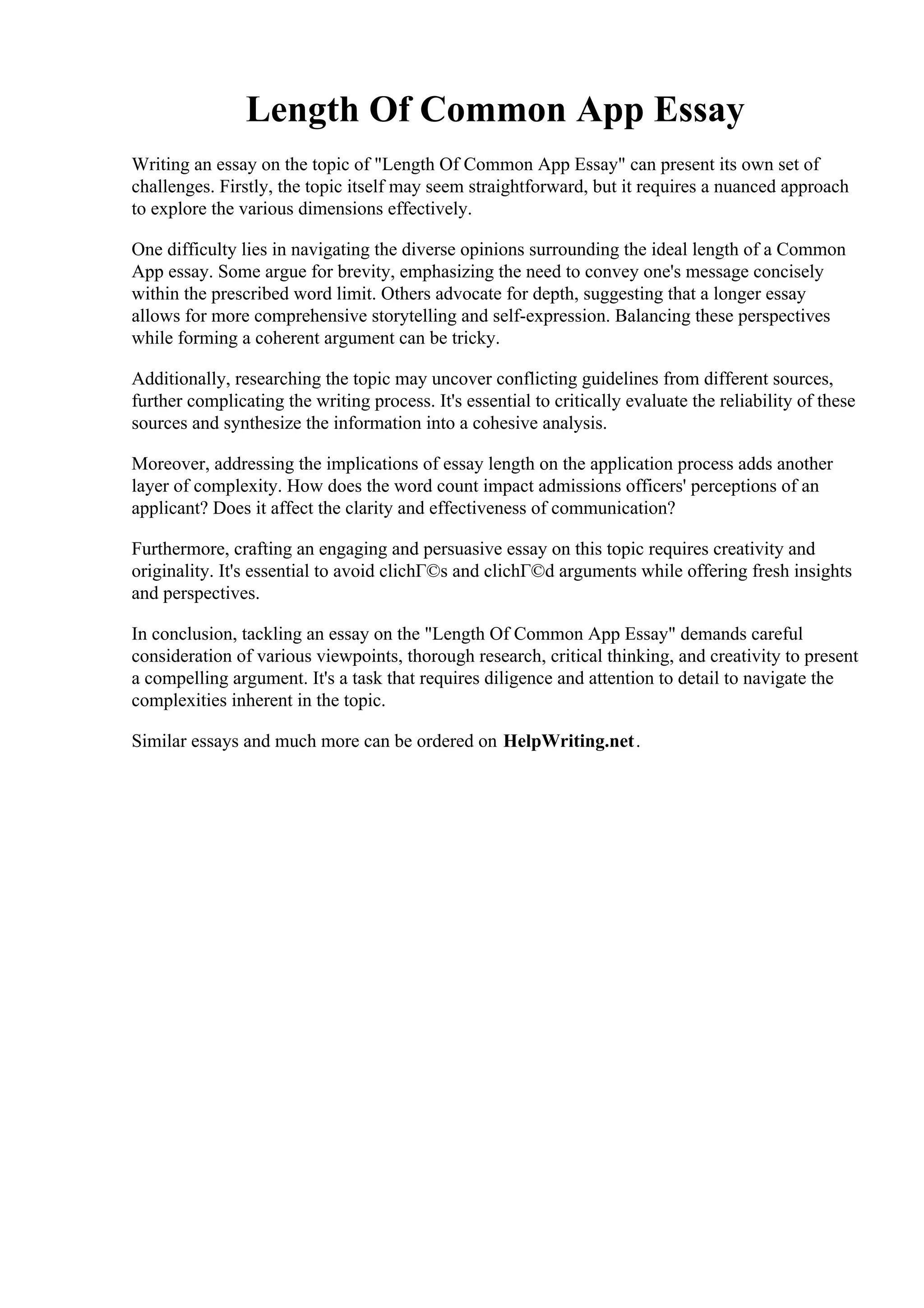 Length Of Common App Essay.pdf