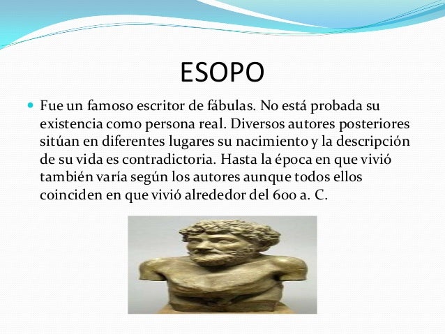 Resultado de imagen para BIOGRAFIAS DE ESCRITORES DE FABULA